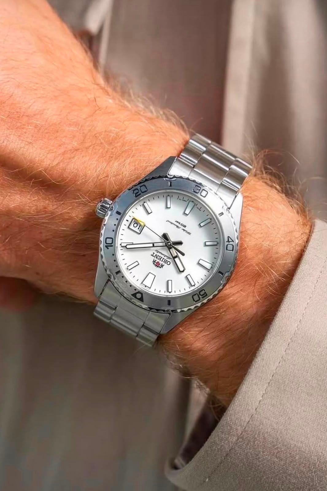 *Orient Mako 42 Steel Automatic Watch RA-AC0Q02L.*