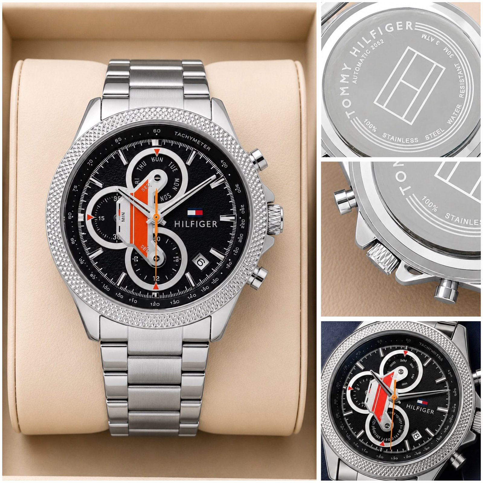 ✅ TOMMY HILFIGER CHRONOGRAPH – SPORTY Blue EDITION ✅*