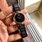Versace Women’s Black & Rose Gold Luxury Watch